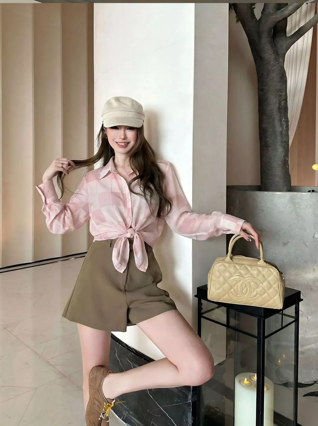 루이비통 체크 패턴 플랩 칼라 셔츠 상세 이미지 19