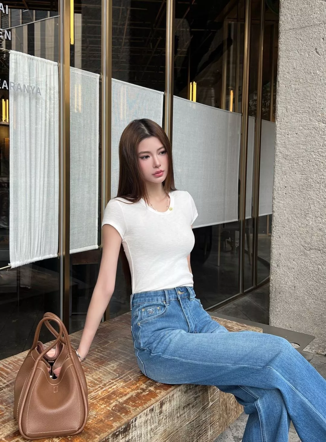 셀린느 하이웨이스트 슬릿 데님 팬츠 상세 이미지 18