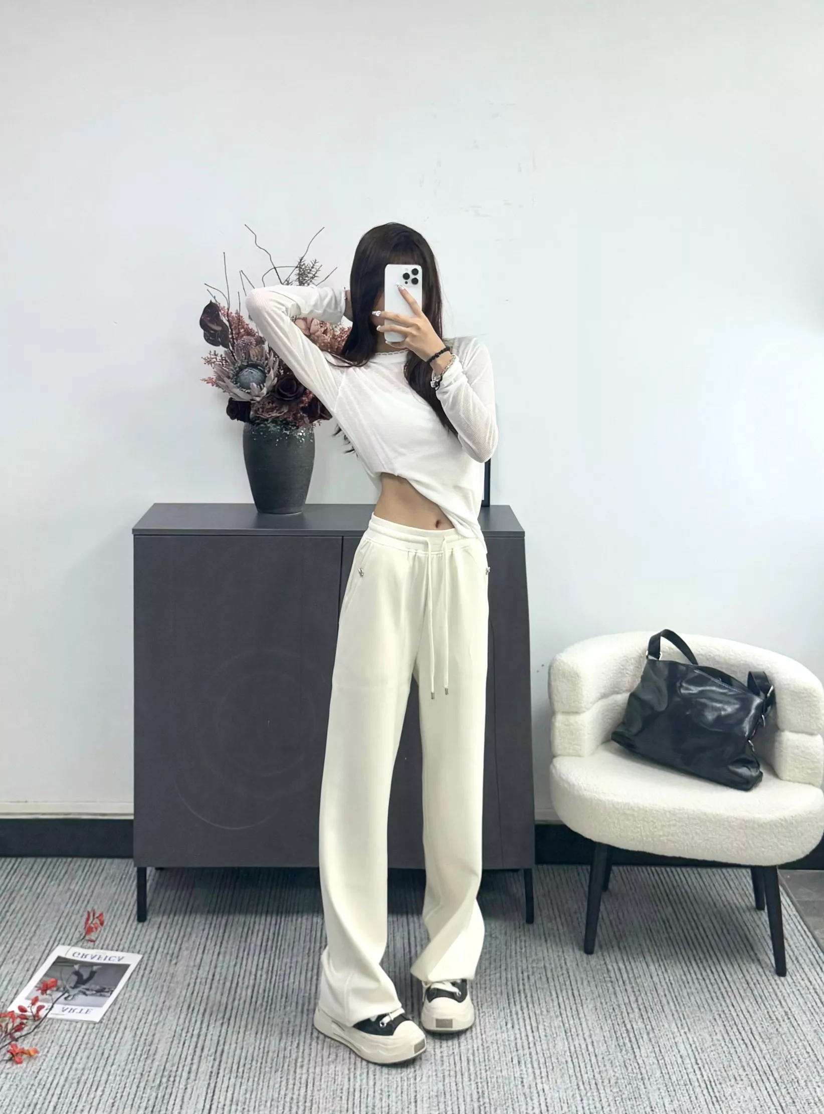 노브랜드 와이드 스트링 밴딩 팬츠 상세 이미지 24