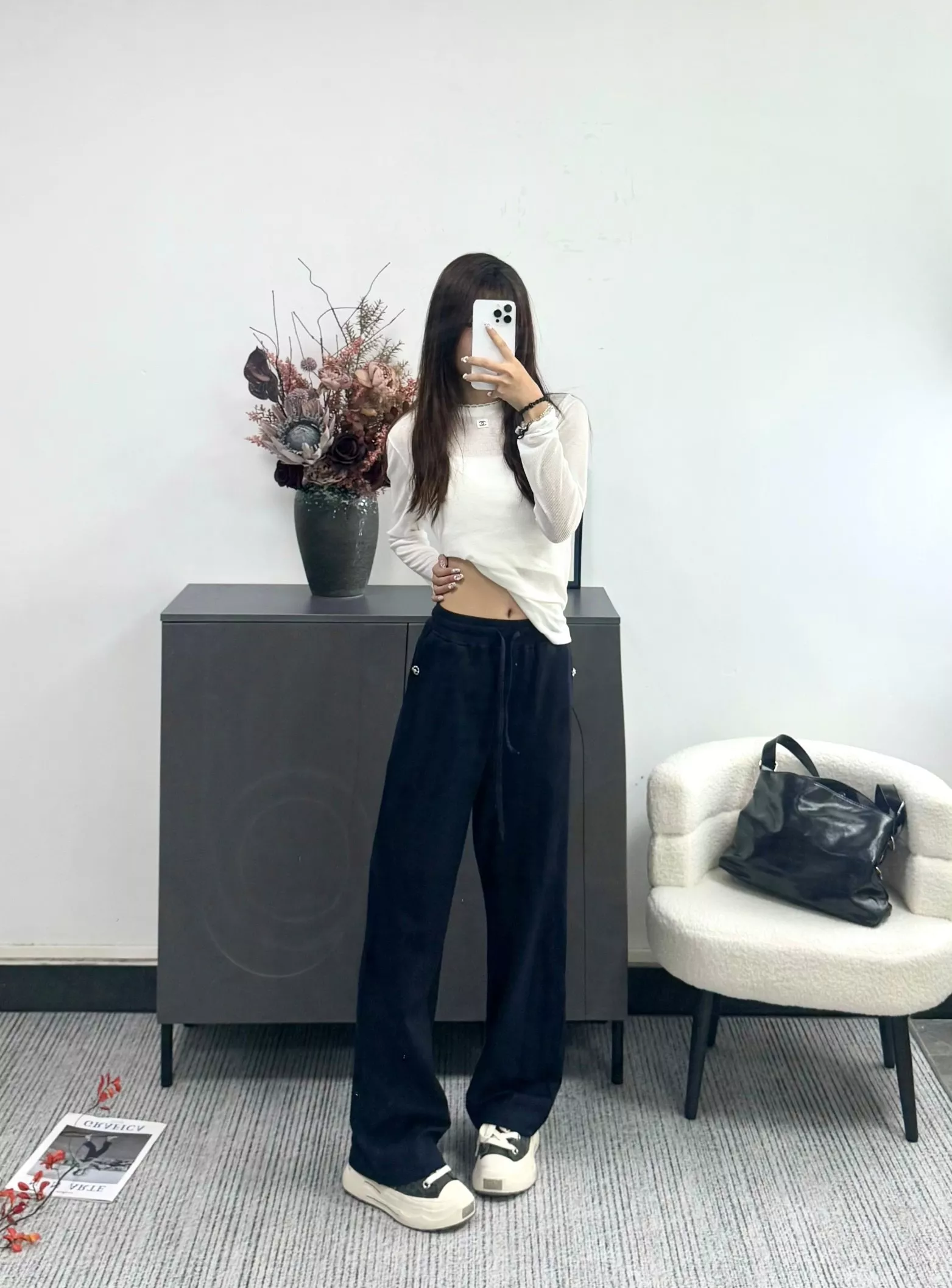 노브랜드 와이드 스트링 밴딩 팬츠 상세 이미지 17