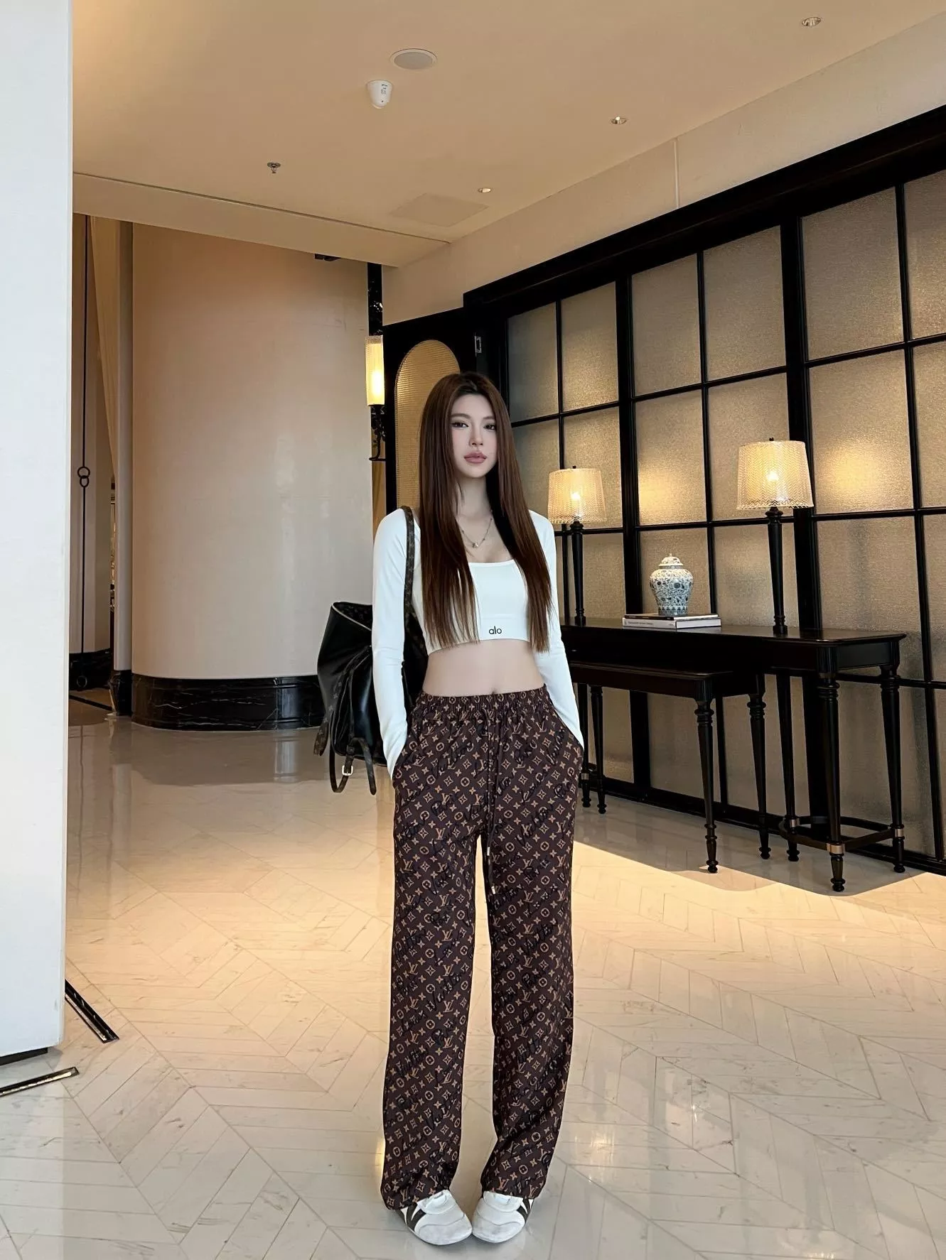 루이비통 모노그램 와이드 팬츠 상세 이미지 13