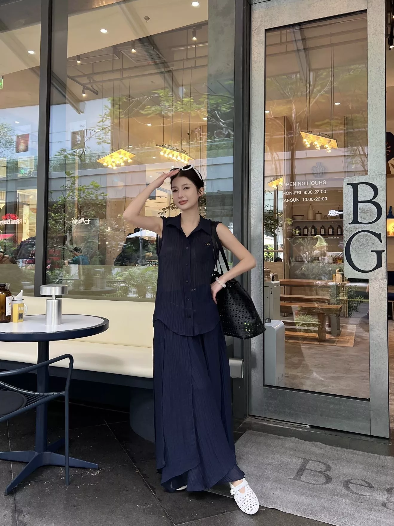 디올 민소매 셔츠와 언발 스커트 세트 상세 이미지 19