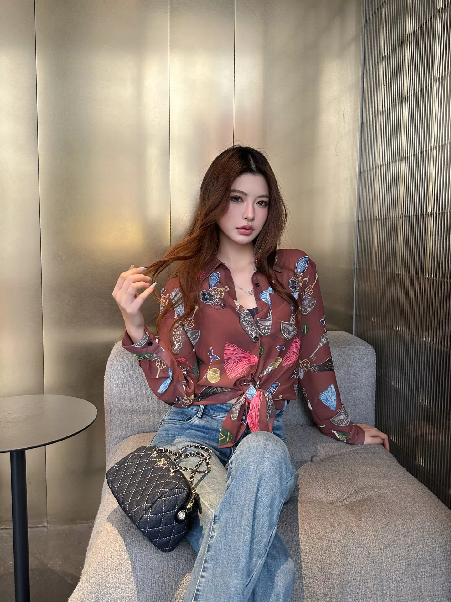 루이비통 멀티 프린트 긴소매 셔츠 상세 이미지 16