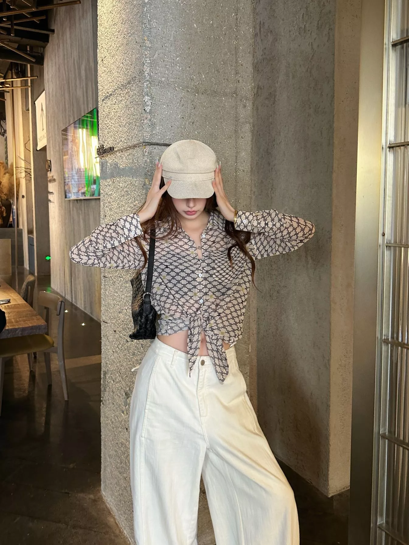 셀린느 로고 패턴 긴소매 셔츠 상세 이미지 18