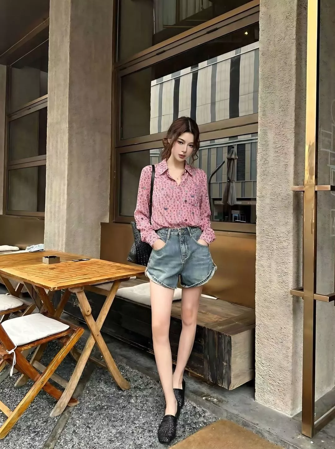 샤넬 잔꽃 프린트 롱슬리브 셔츠 상세 이미지 18