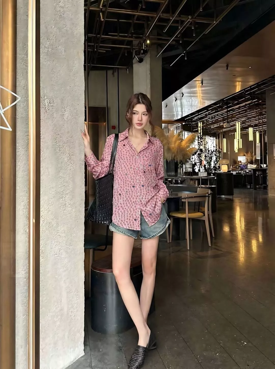 샤넬 잔꽃 프린트 롱슬리브 셔츠 상세 이미지 12