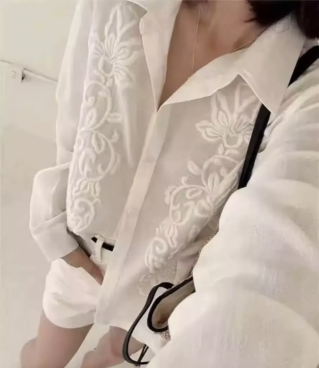 짐머만 입체 자수 린넨 혼방 셔츠 상세 이미지 13