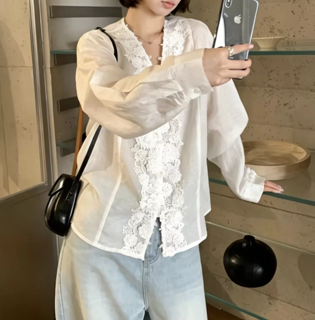 짐머만 입체 자수 린넨 셔츠 상세 이미지 12