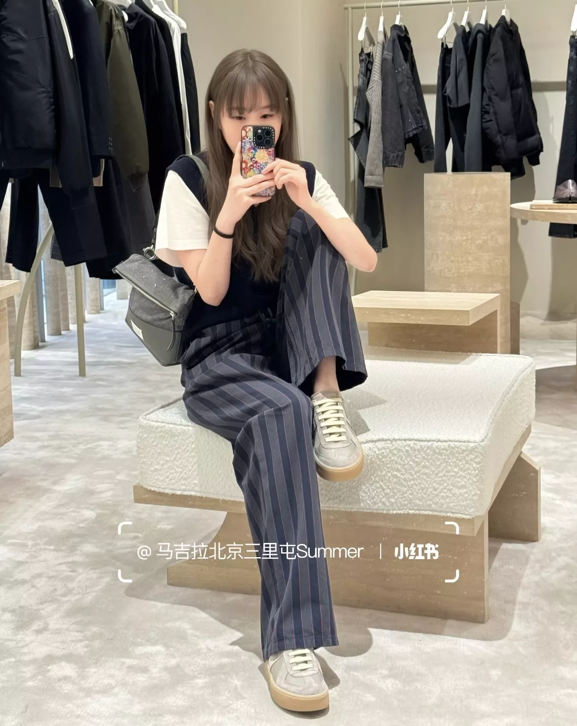 메종마르지엘라 스트라이프 코튼 밴딩 팬츠 상세 이미지 39