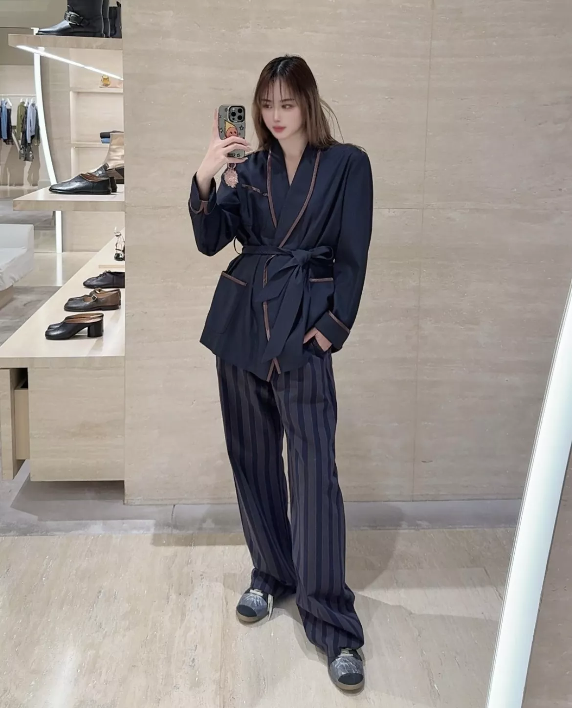 메종마르지엘라 스트라이프 코튼 밴딩 팬츠 상세 이미지 41