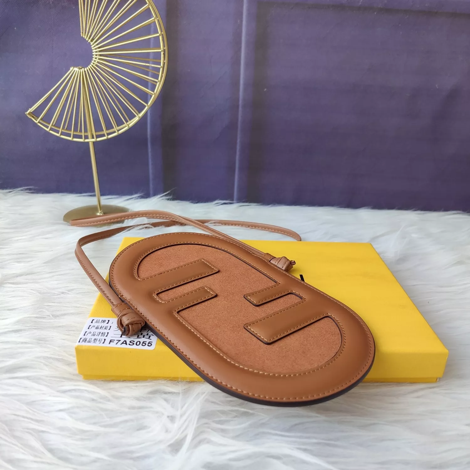 펜디 오락 로고 폰 파우치백 상세 이미지 6
