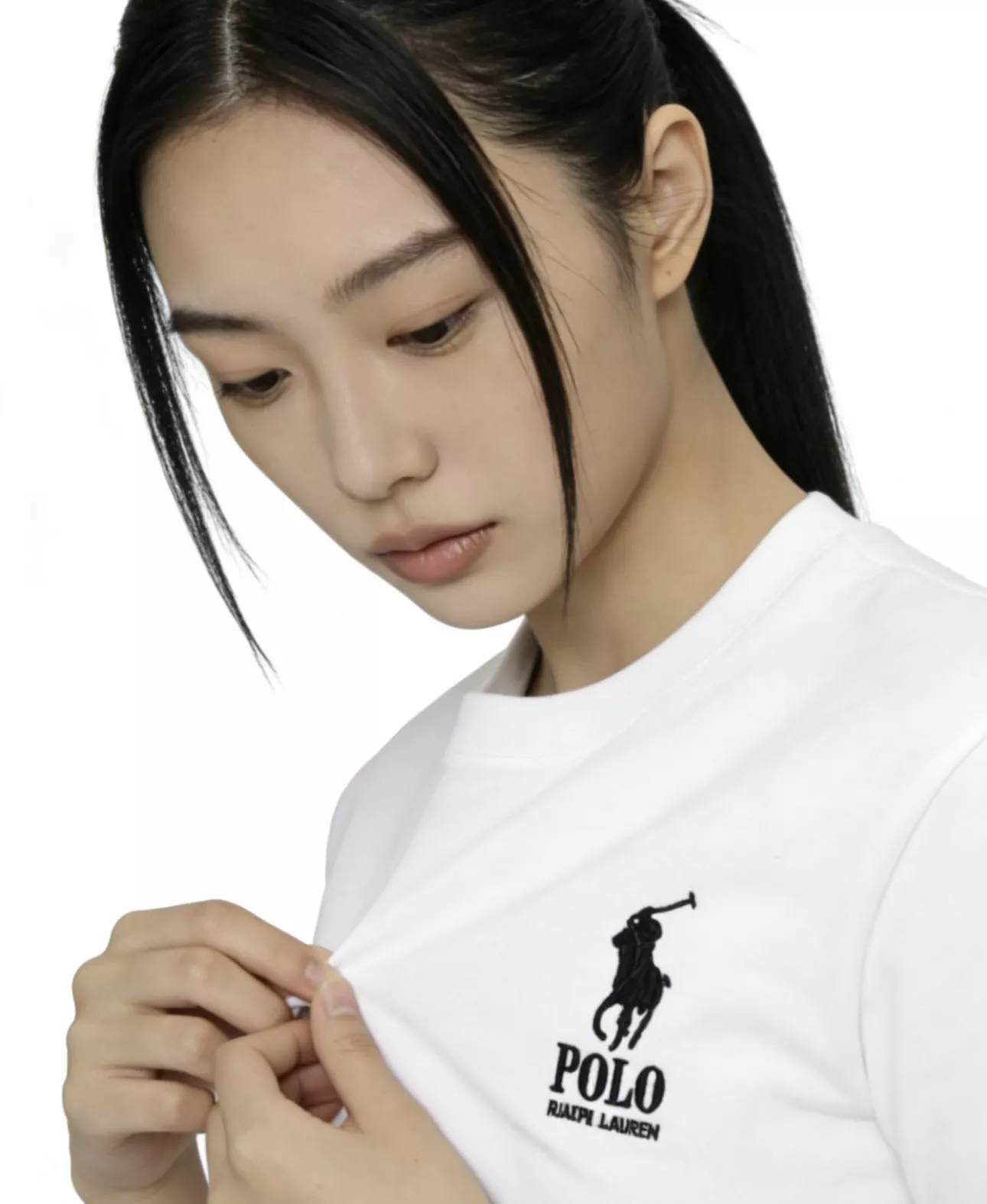 랄프로렌 후면 자수 포인트 코튼 반소매 상세 이미지 16