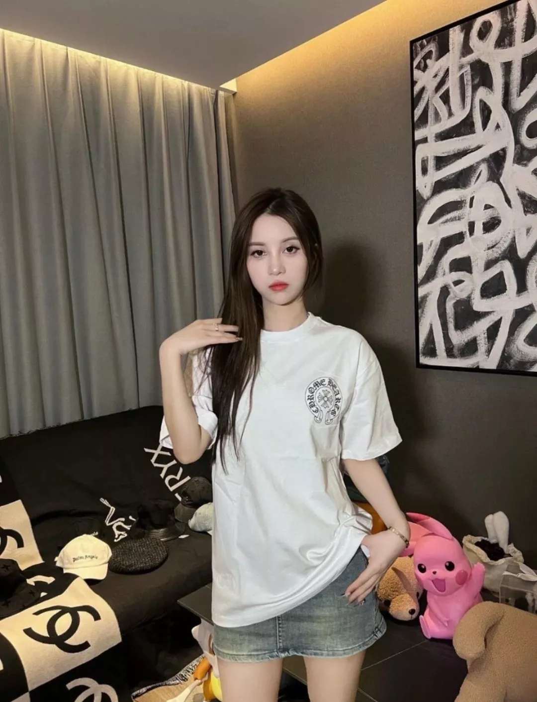 크롬하츠 앞뒤 말발굽 프린트 반소매 상세 이미지 16