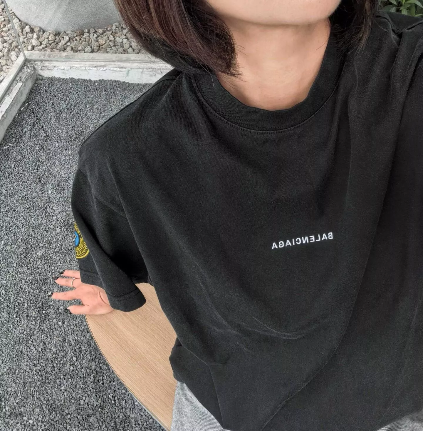 발렌시아가 맨체스터 유나이티드 엠블럼 자수 반소매 상세 이미지 13