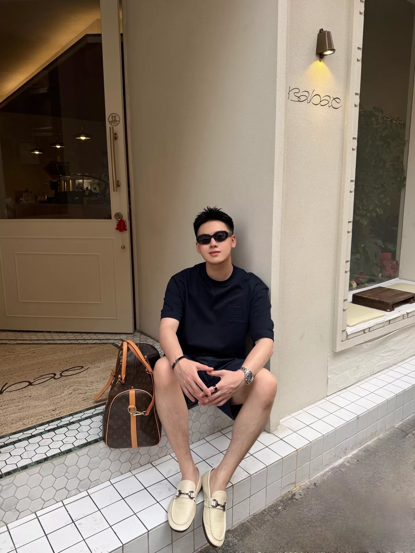 구찌 피렌체 배지 자수 반소매 티셔츠 상세 이미지 19