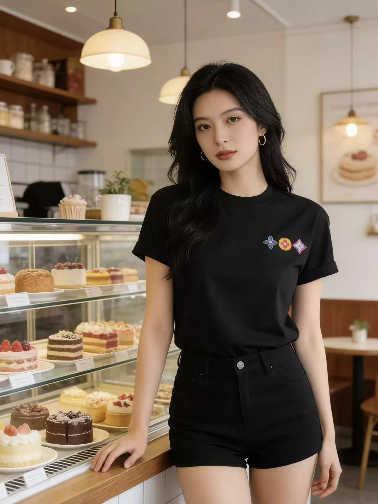 루이비통 컬러 모노그램 자수 반소매 상세 이미지 11
