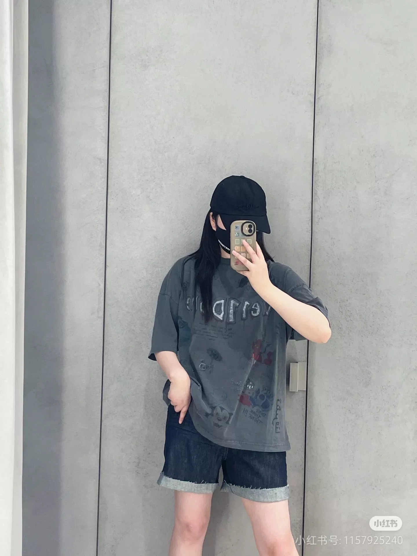웰던 컬러 그래피티 핸드페인팅 프린트 반소매 상세 이미지 18