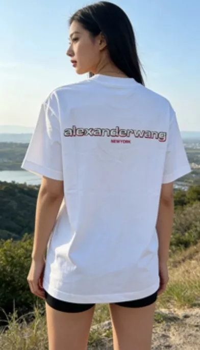 알렉산더왕 레터 자수 오버핏 반팔 티셔츠 상세 이미지 13