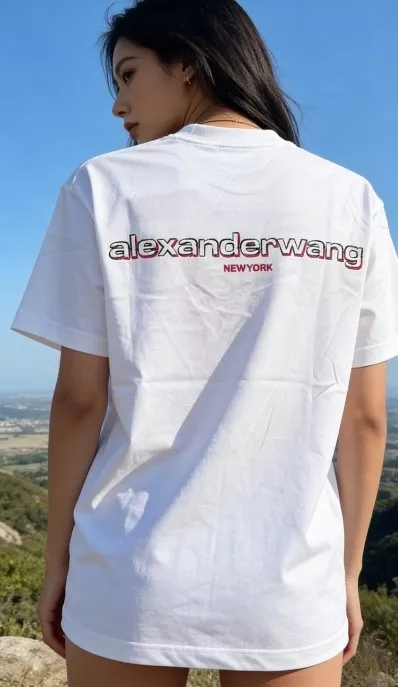 알렉산더왕 레터 자수 오버핏 반팔 티셔츠 상세 이미지 14