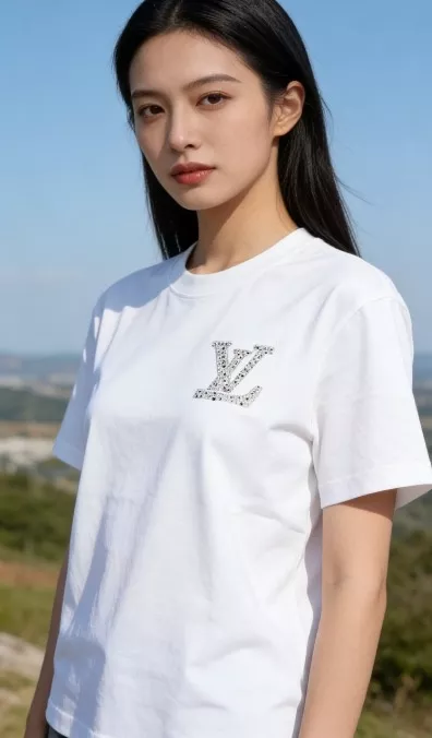 루이비통 십자수 자수 오버핏 반소매 상세 이미지 11