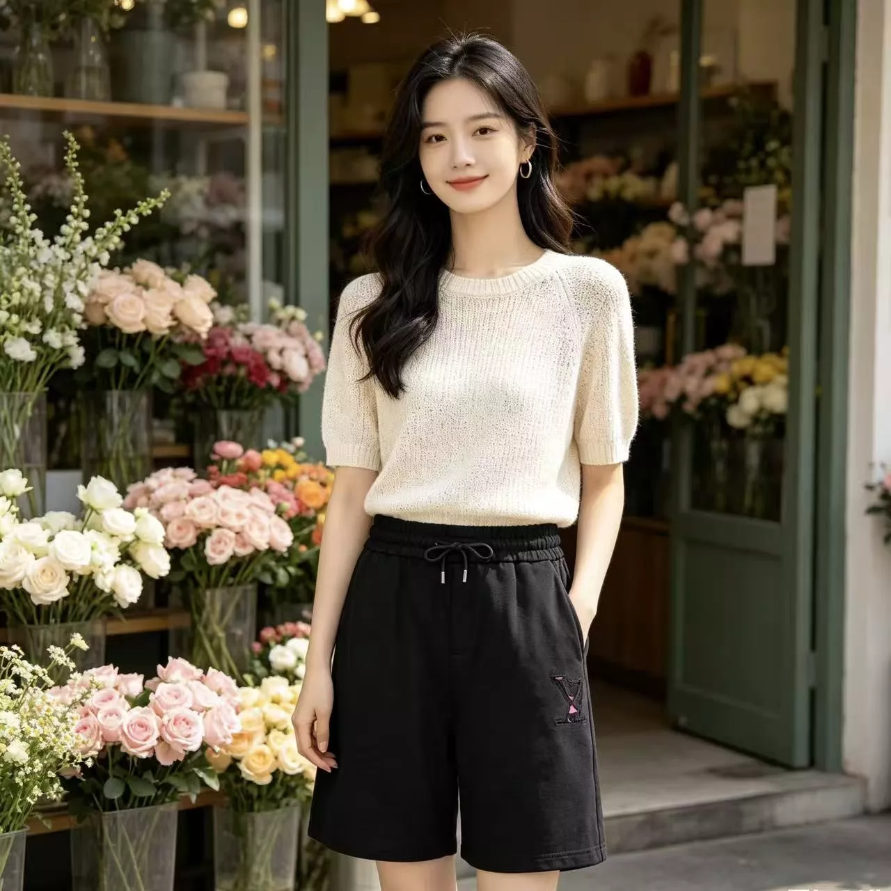 루이비통 레이저 컷 로고 쇼츠 상세 이미지 14