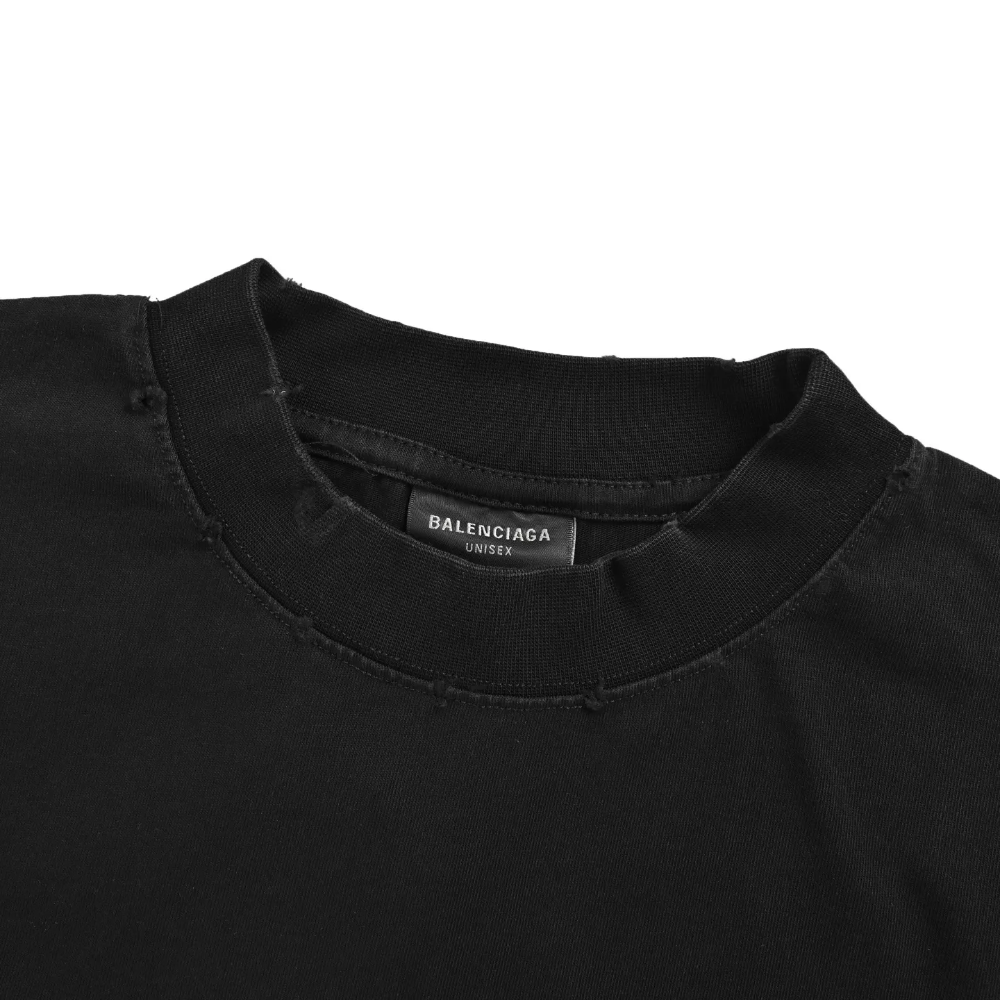 발렌시아가 밀 이삭 자수 반소매 탑 상세 이미지 4