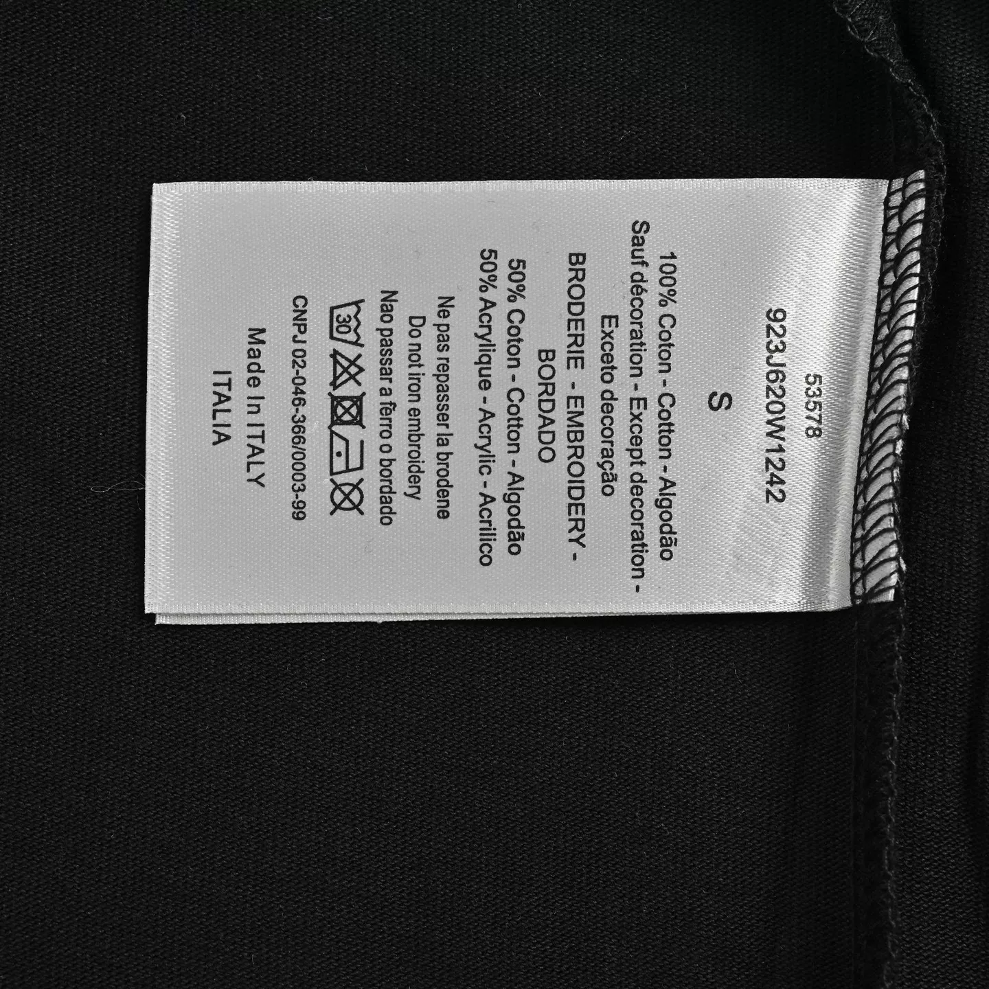 디올 형광 그린 로고 자수 반소매 상세 이미지 6
