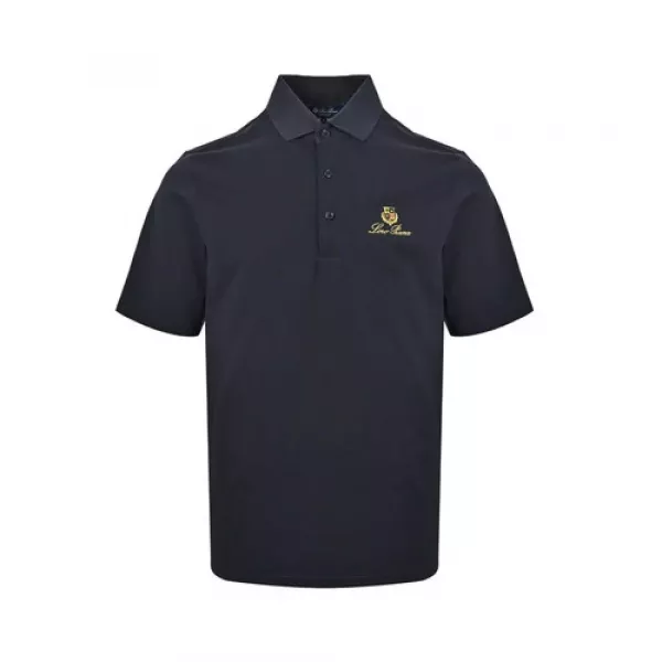 로로피아나 자수 로고 폴로 반소매 상의