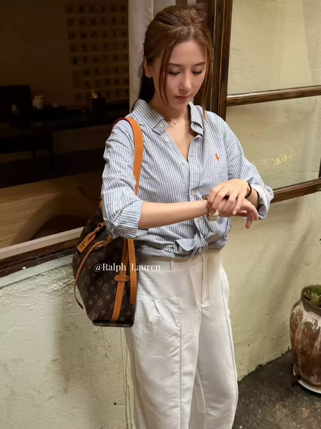 랄프로렌 포니 자수 스트라이프 린넨 셔츠 상세 이미지 11