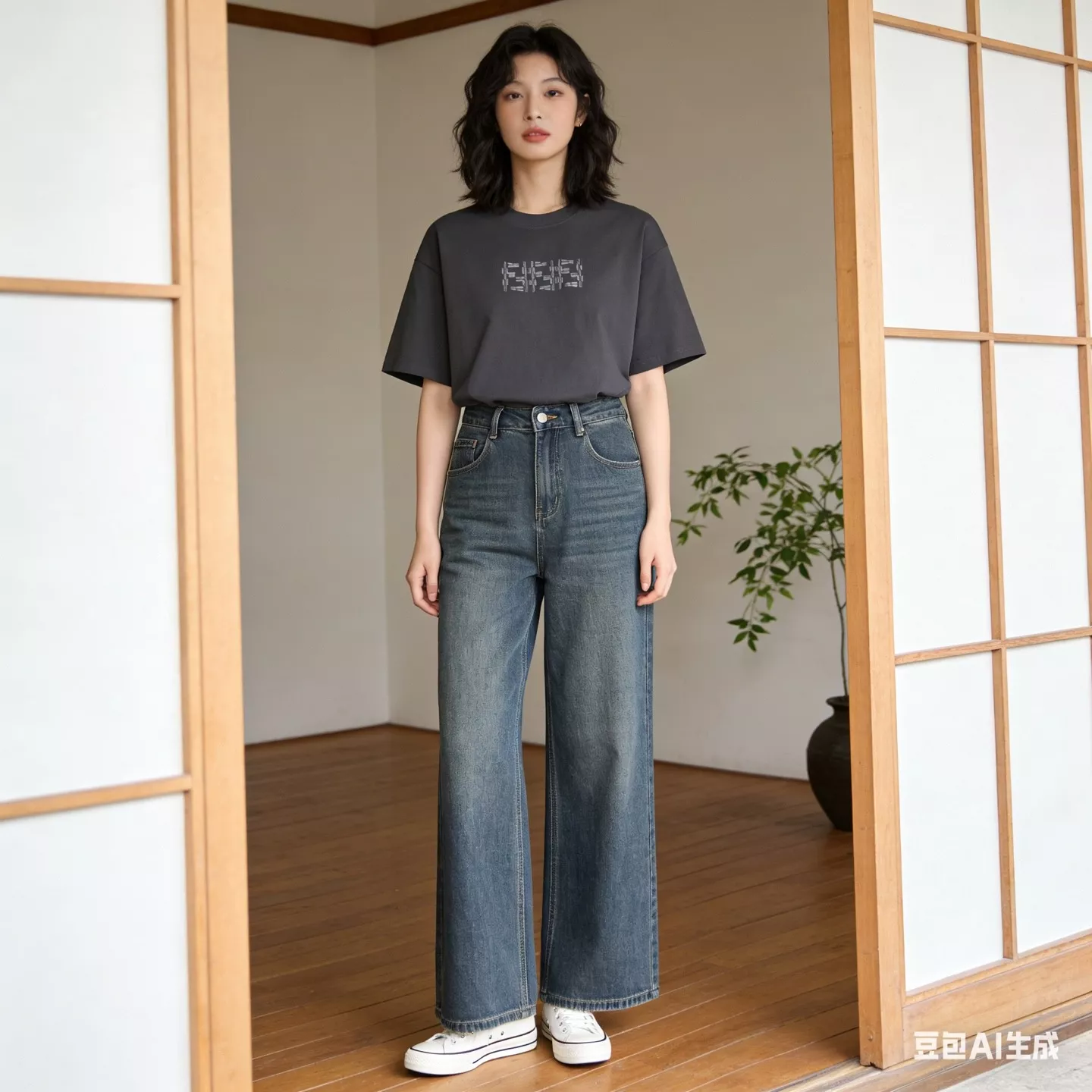 펜디 대나무결 자수 더블에프 로고 반팔 상세 이미지 17