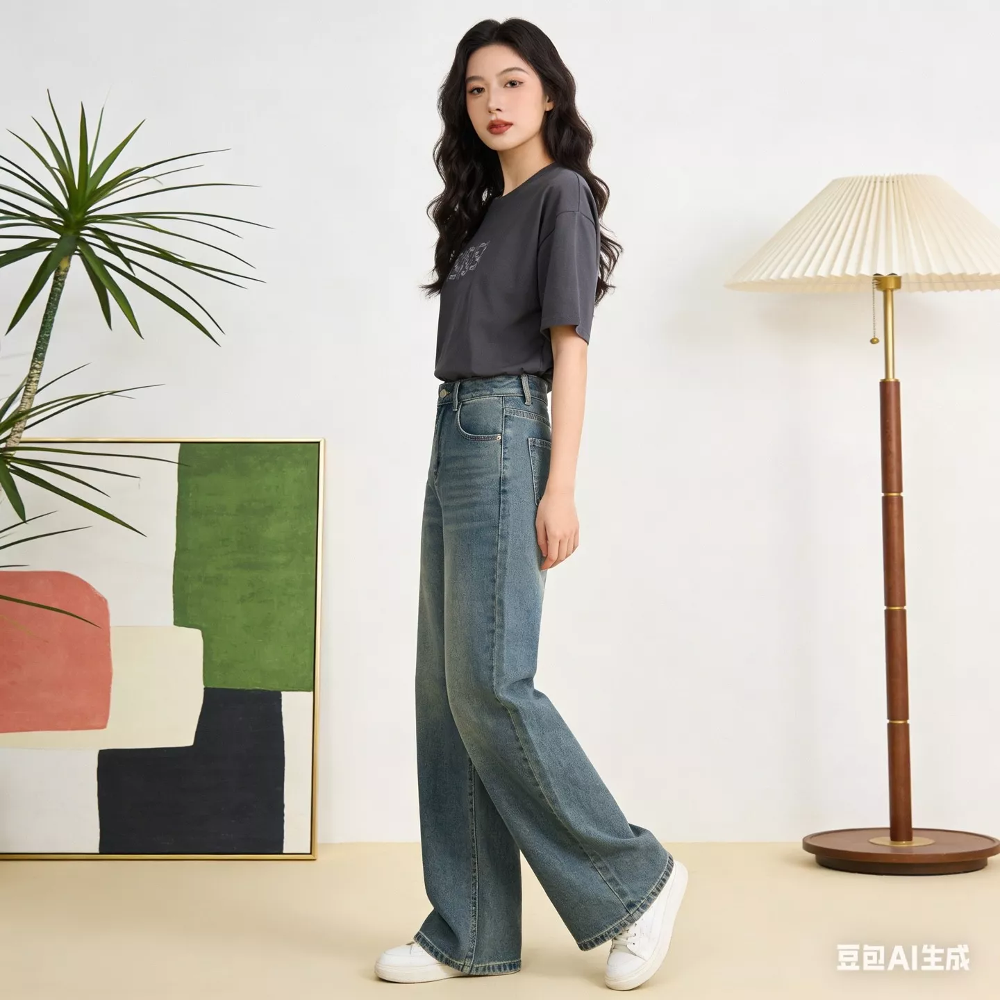 펜디 대나무결 자수 더블에프 로고 반팔 상세 이미지 12