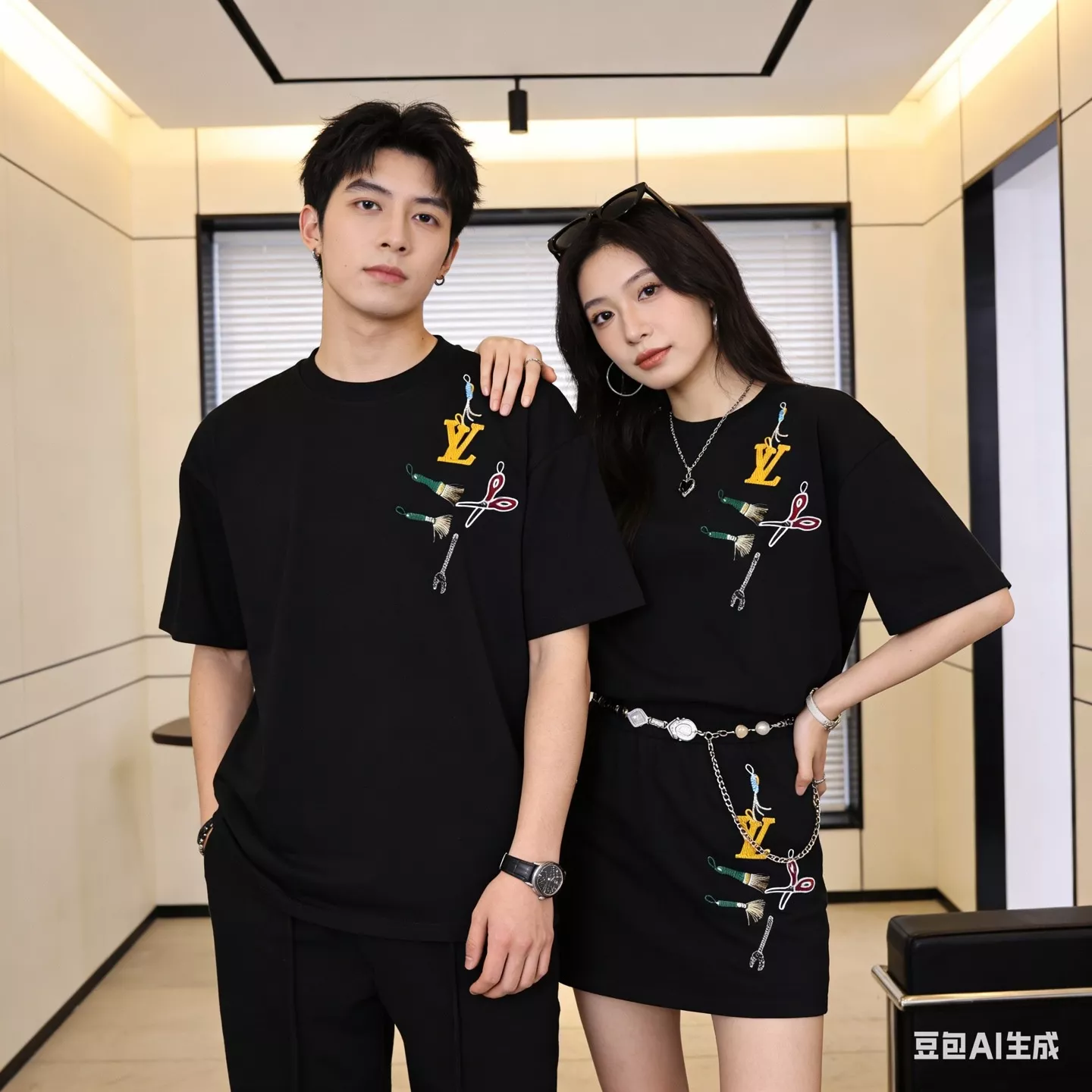루이비통 체인 포인트 반소매 티셔츠 상세 이미지 19