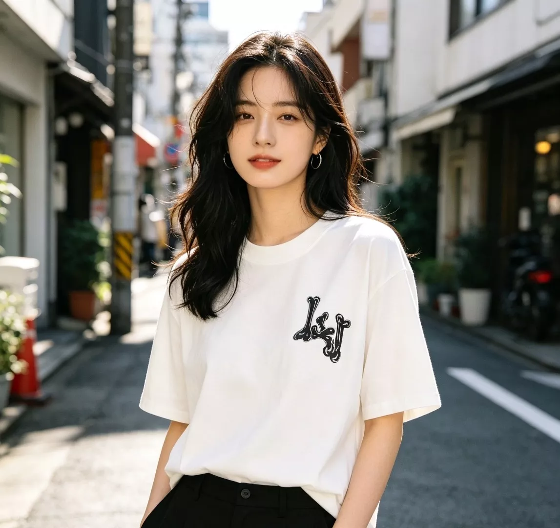 루이비통 본 로고 프린트 반팔 탑 상세 이미지 15