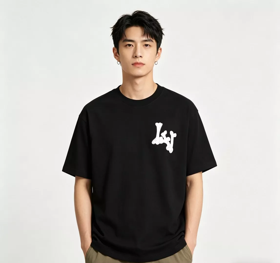 루이비통 본 로고 프린트 반소매 상의 상세 이미지 14