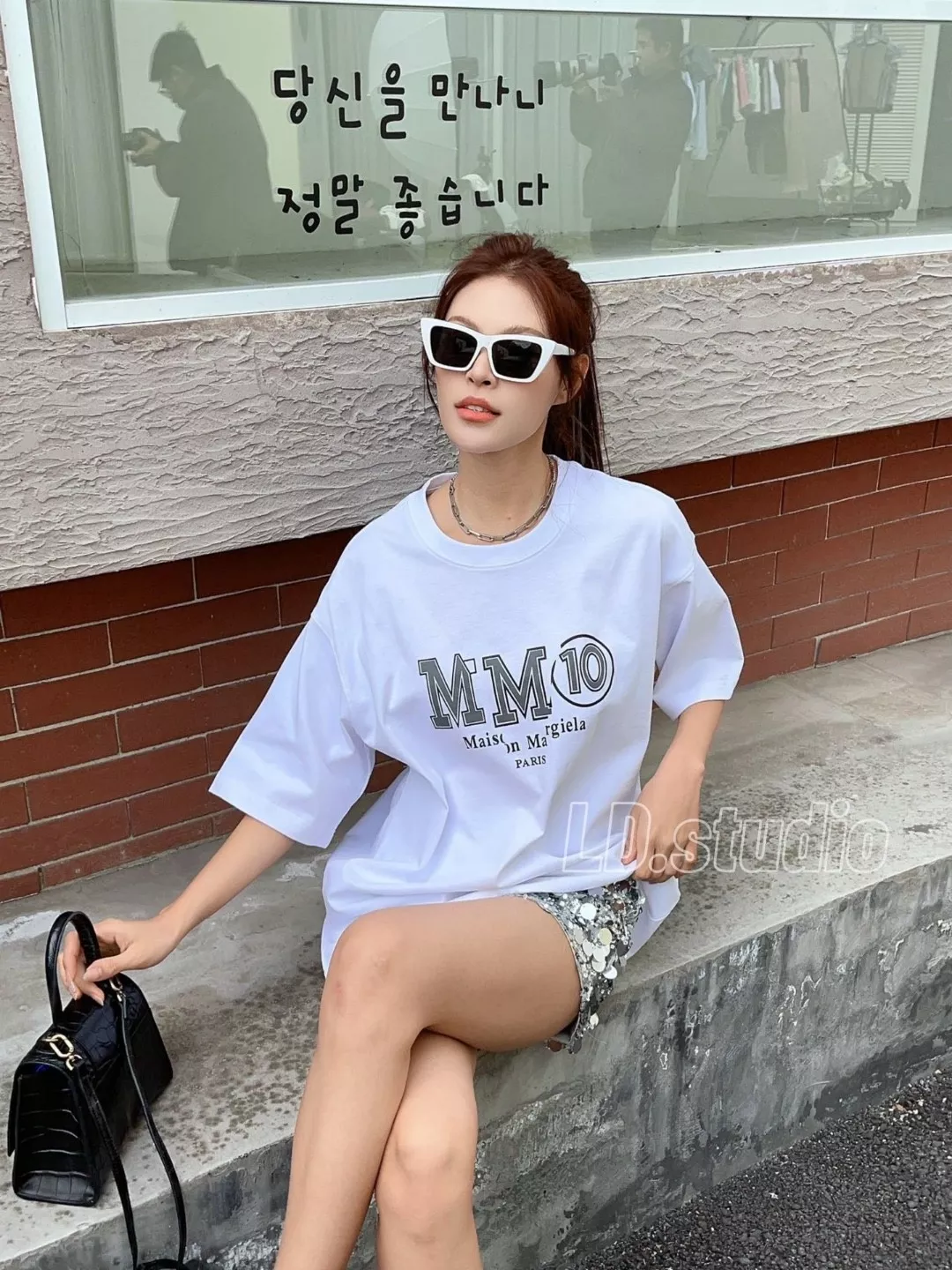 메종마르지엘라 MM10 프린트 라운드 반소매 티셔츠 상세 이미지 18