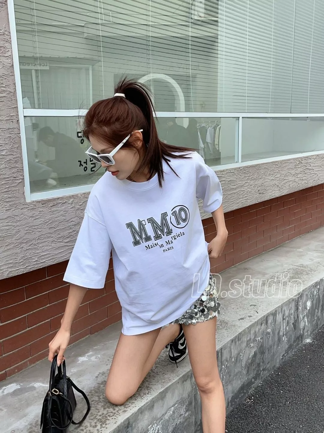 메종마르지엘라 MM10 프린트 라운드 반소매 티셔츠 상세 이미지 19
