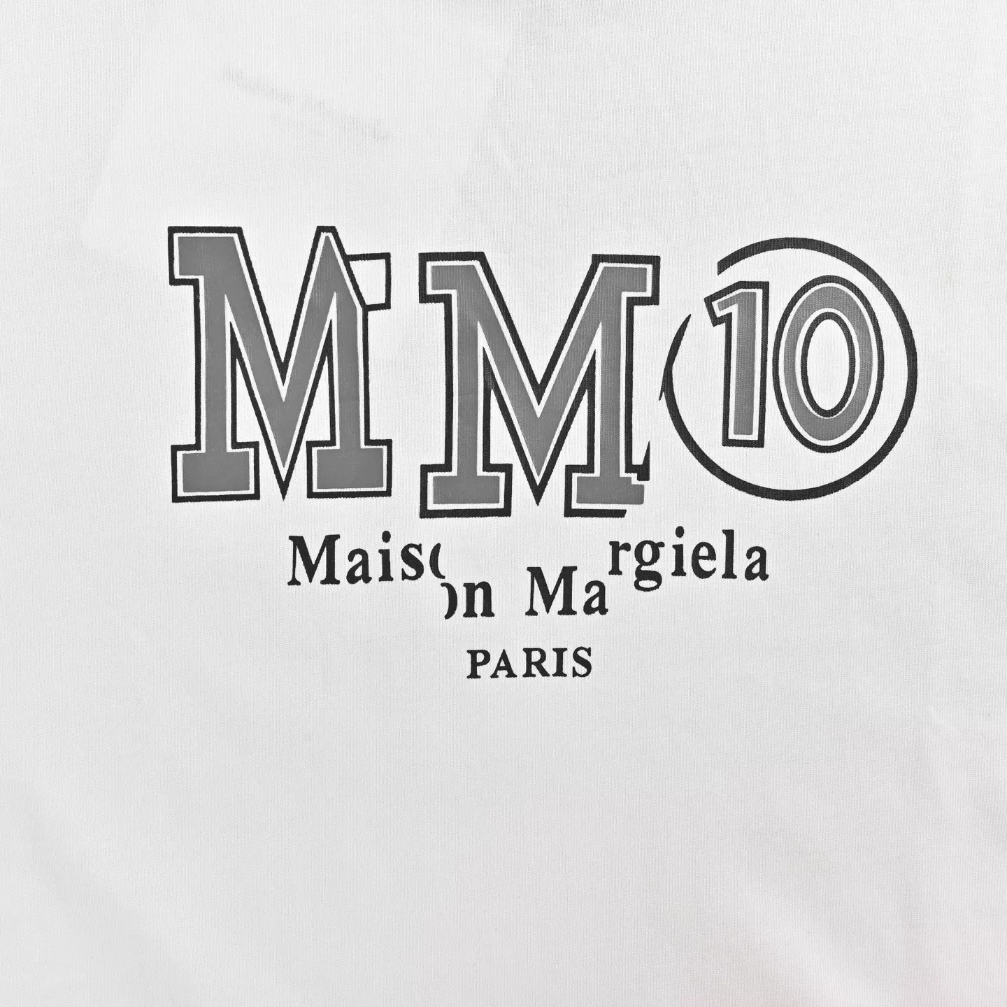 메종마르지엘라 MM10 프린트 라운드 반소매 티셔츠 상세 이미지 8