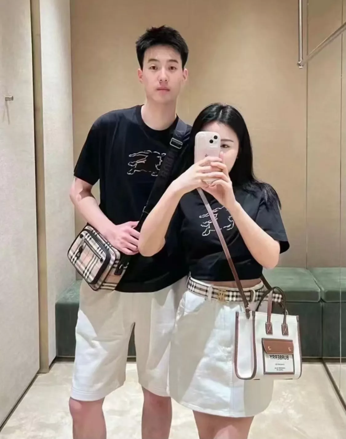 버버리 전마 로고 패치 반소매 탑 상세 이미지 12