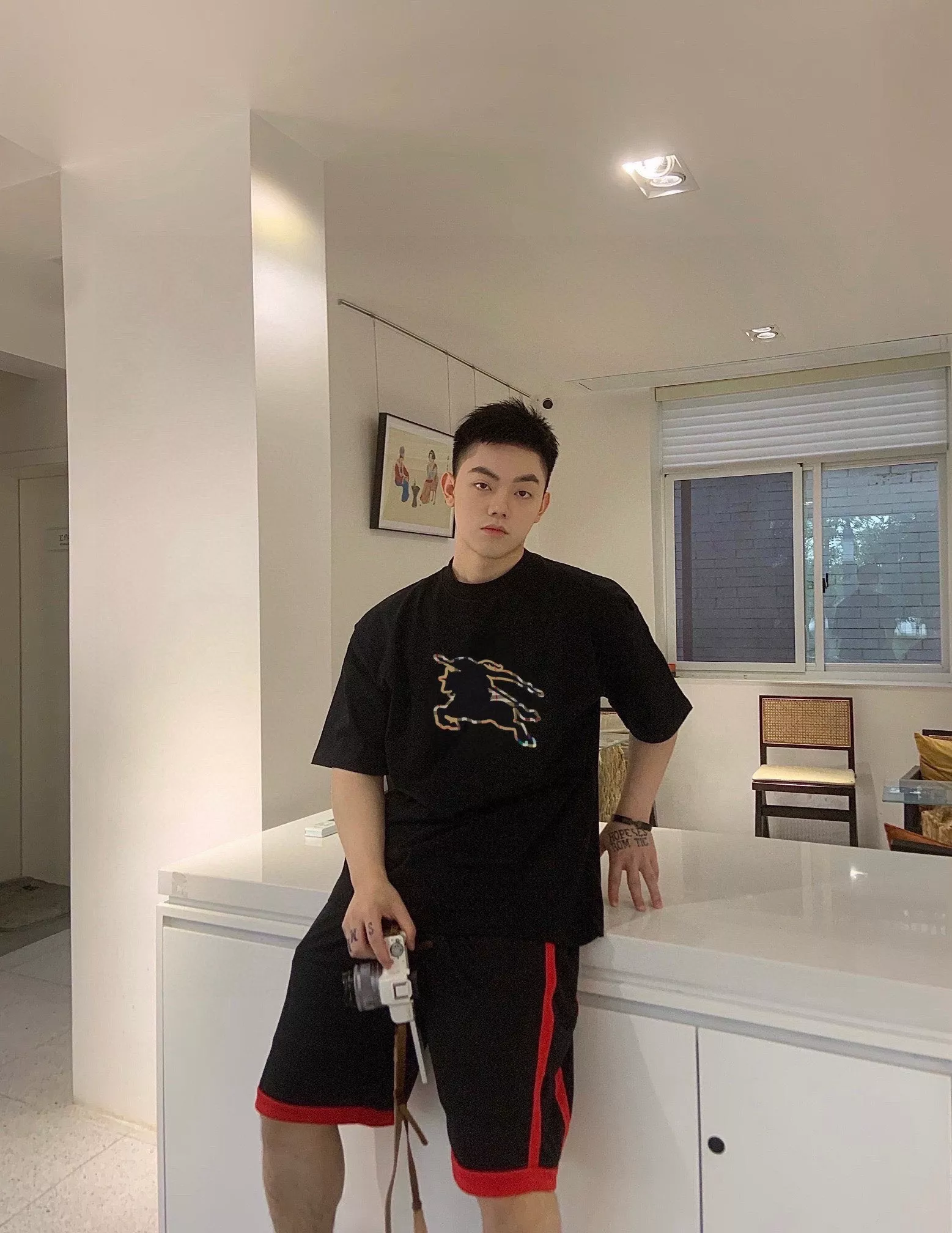 버버리 전마 로고 패치 반소매 탑 상세 이미지 13