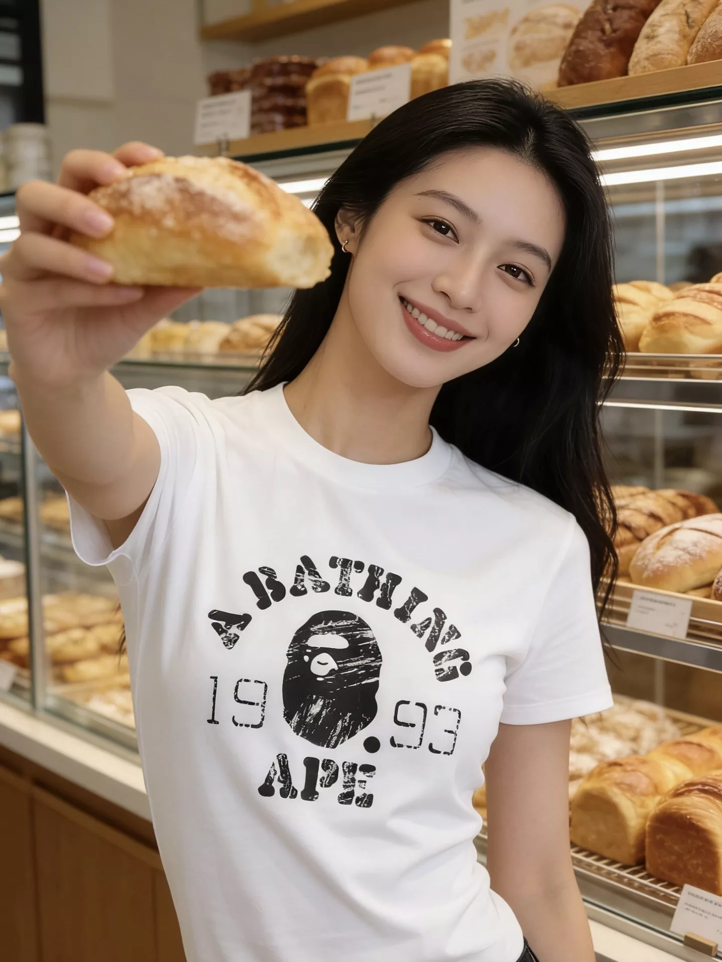 베이프 에이프 헤드 빈티지 프린트 반팔 상세 이미지 19