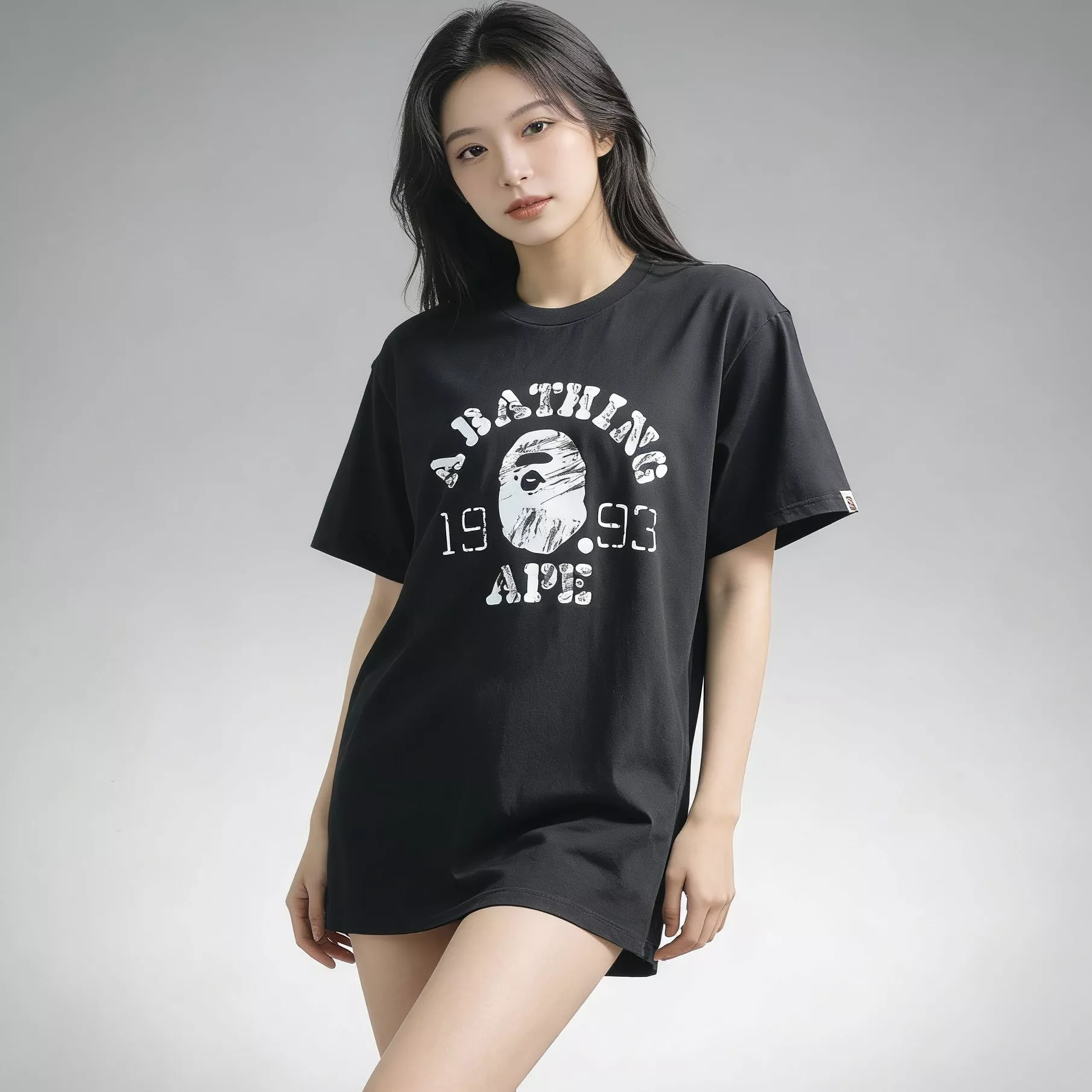 베이프 빈티지 유인원 헤드 프린트 반팔 상세 이미지 16