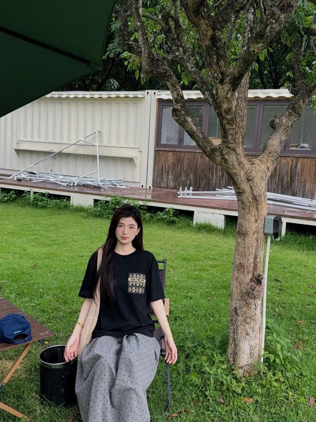 디올 다이아 포켓 프린팅 반소매 상세 이미지 14