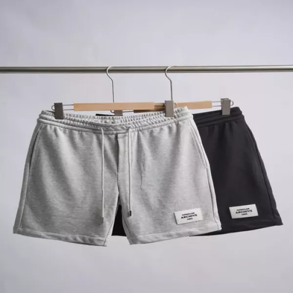 몽클레어 로고 패치 코튼 캐주얼 쇼츠