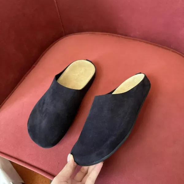 더로우 빈티지 스웨이드 클로그 슬리퍼