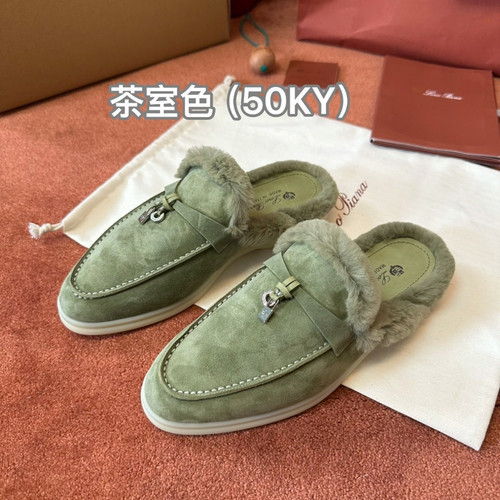 로로피아나 참스워크 바부슈 모카신 슈즈