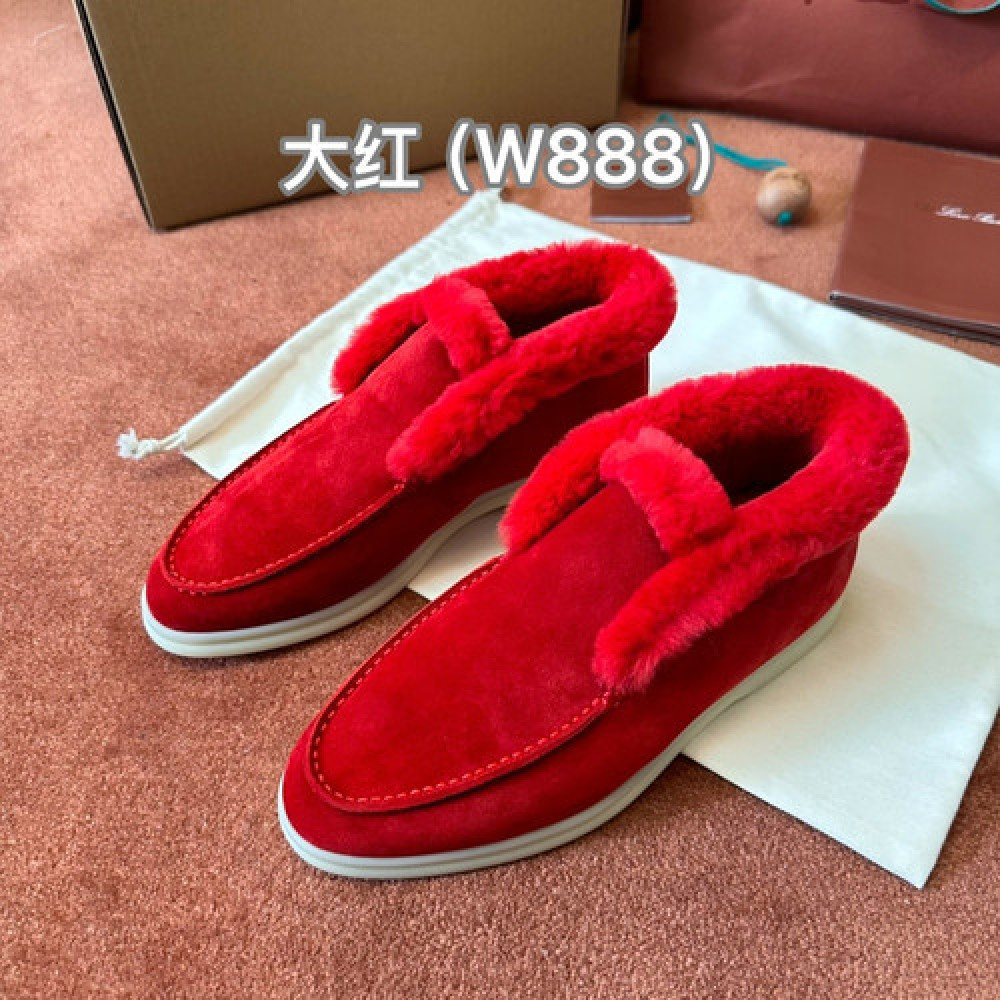 로로피아나 퍼 안감 모카신 슈즈