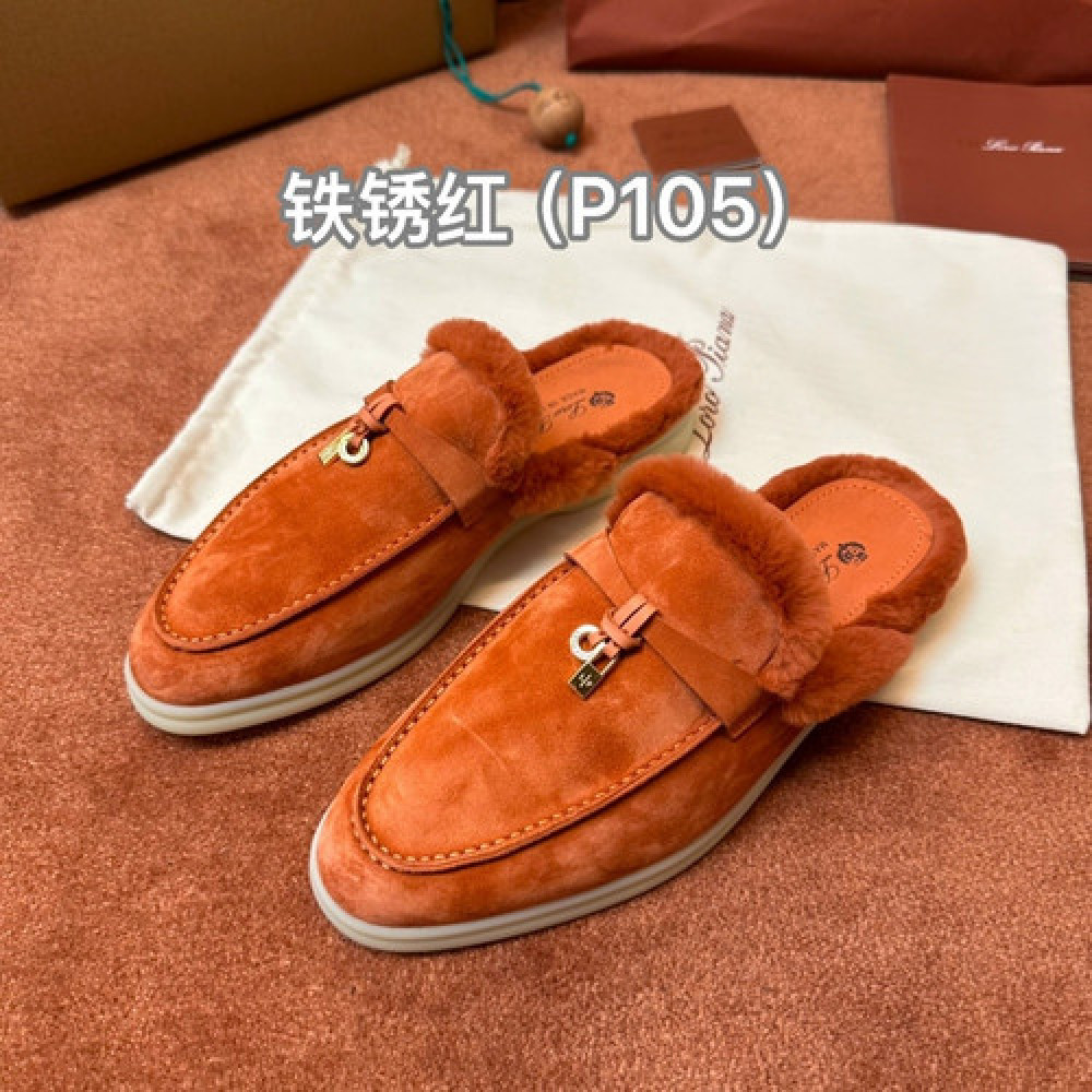 로로피아나 참스 워크 바부슈 모카신 슈즈