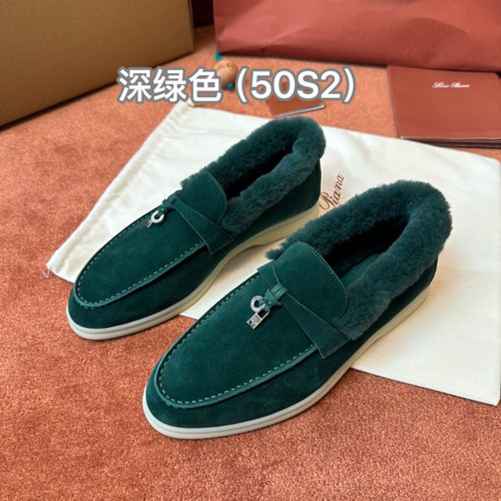 로로피아나 퍼 안감 모카신 슈즈