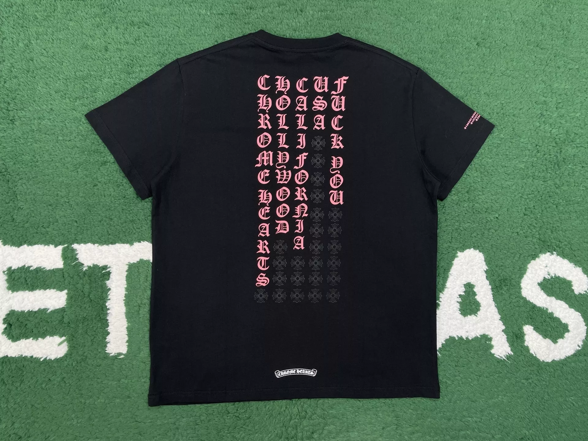 크롬하츠 범문자 레터링 프린트 반소매 티셔츠 상세 이미지 2