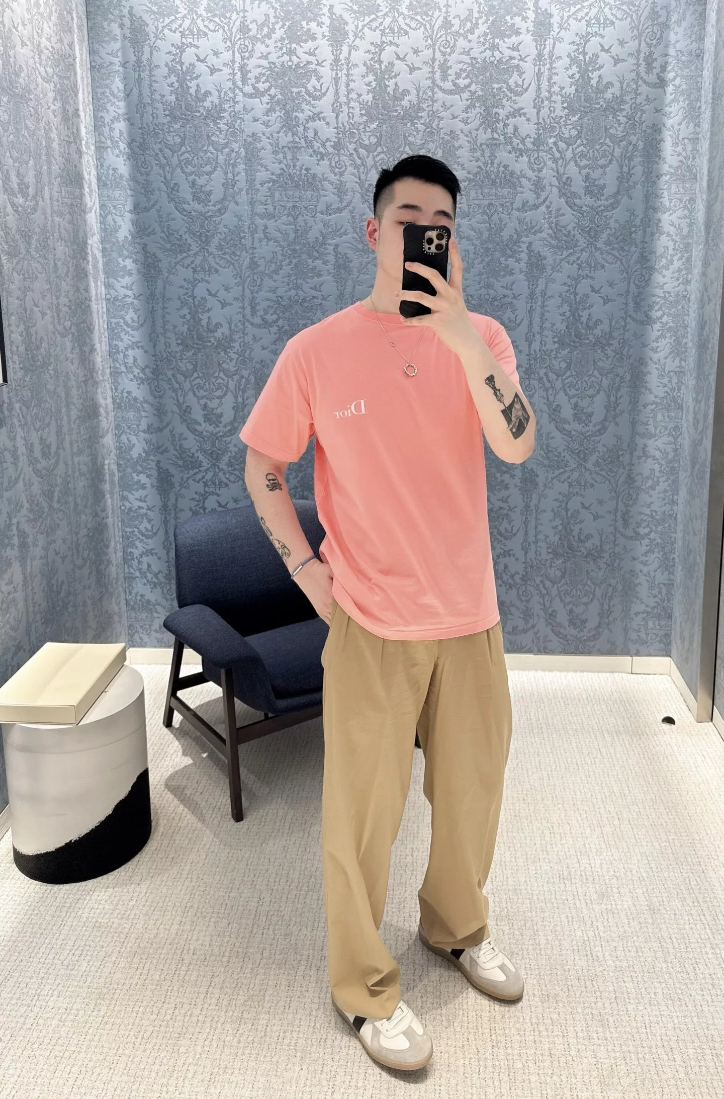 디올 루즈핏 로고 반소매 티셔츠 상세 이미지 33